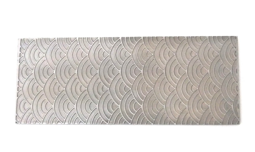 Pattern Texture Plate for Press or Rolling Mill 6 x 2.5 Inch, #28