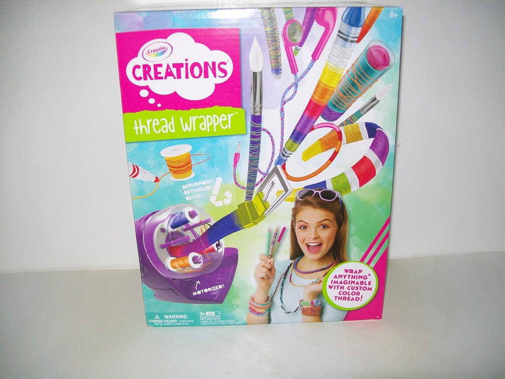Crayola Creations Thread Wrapper Custom Color Thread 6 Colors New