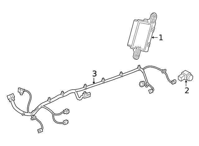 Genuine GM Parking Assist Control Module 39156865