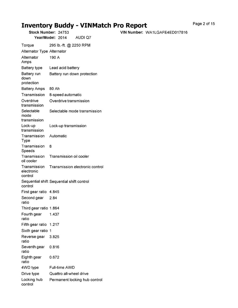 Used Blind Spot Detection System Warning Control Module fits: 2014 Audi Q7 Drive