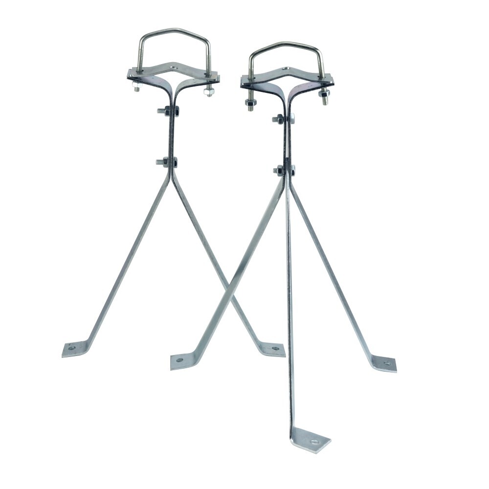 Skywalker 12" Heavy-Duty Wall Mount Kit for TV Antenna Mast/Satellite Dish Mast