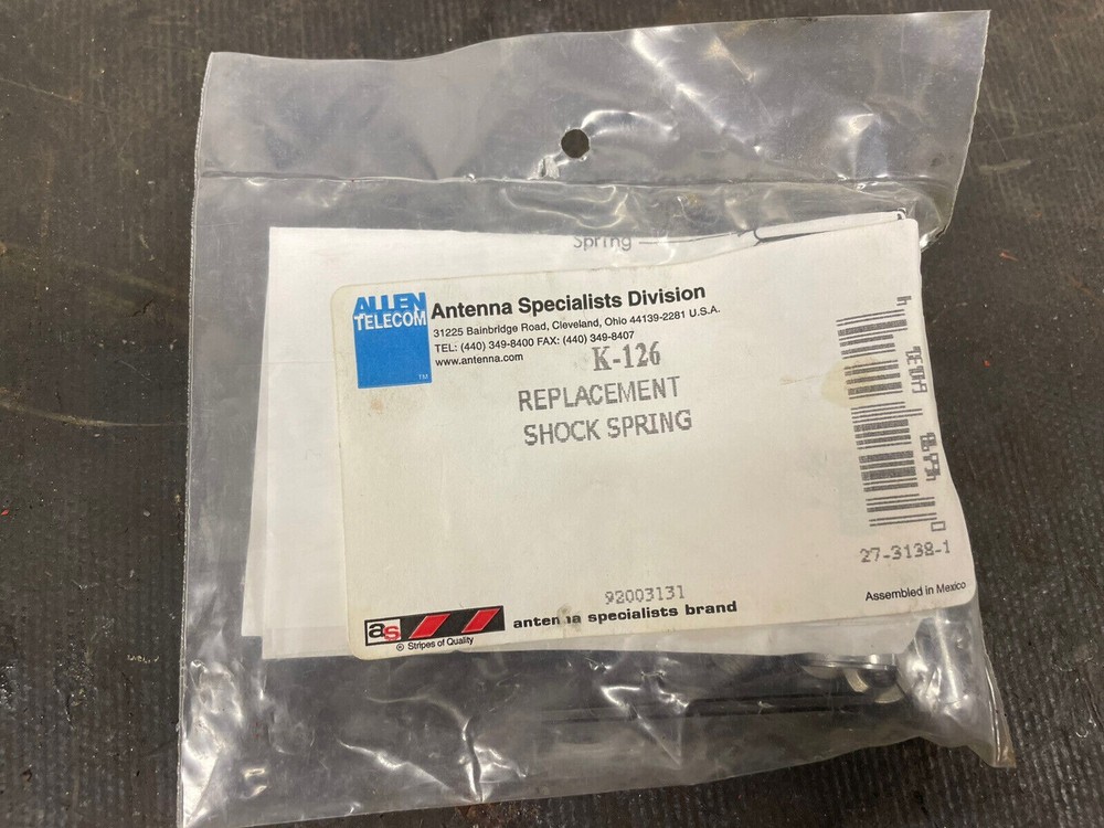 K126 Replacement Shock Springs