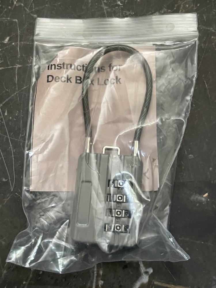 Waterproof Deck Box Combination Lock