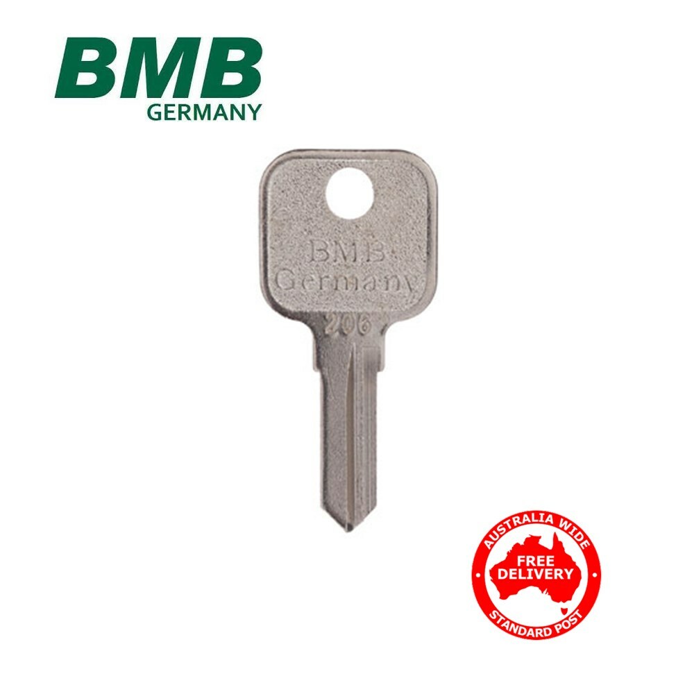 Genuine BMB Germany (326808) 206 Key Blank Type 1 -FREE POST!