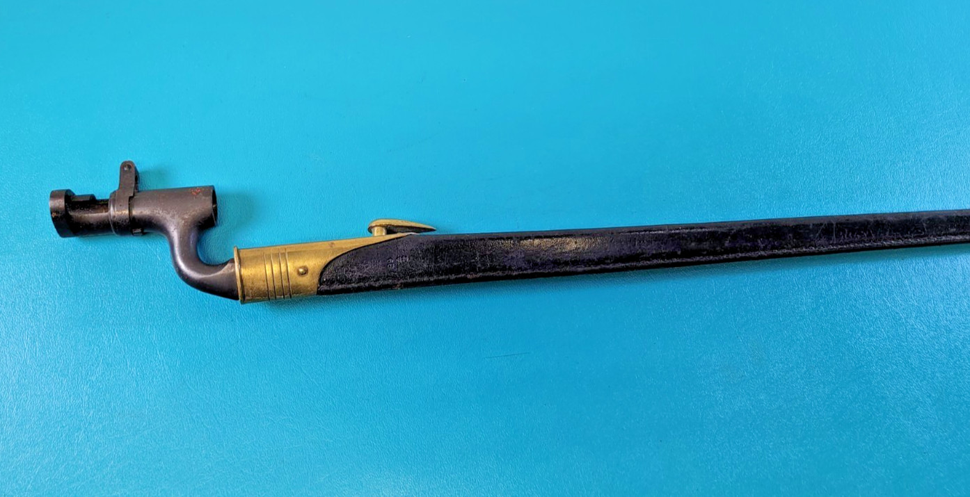 English Pattern 1895 Martini Enfield Socket Bayonet + Scabbard TR876