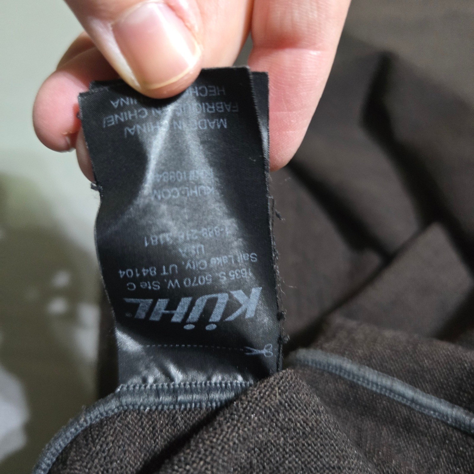 Kuhl Ryzer Mens Long Sleeve 1/4 Zip Fleece Pullover brownOutdoor Hiking medium