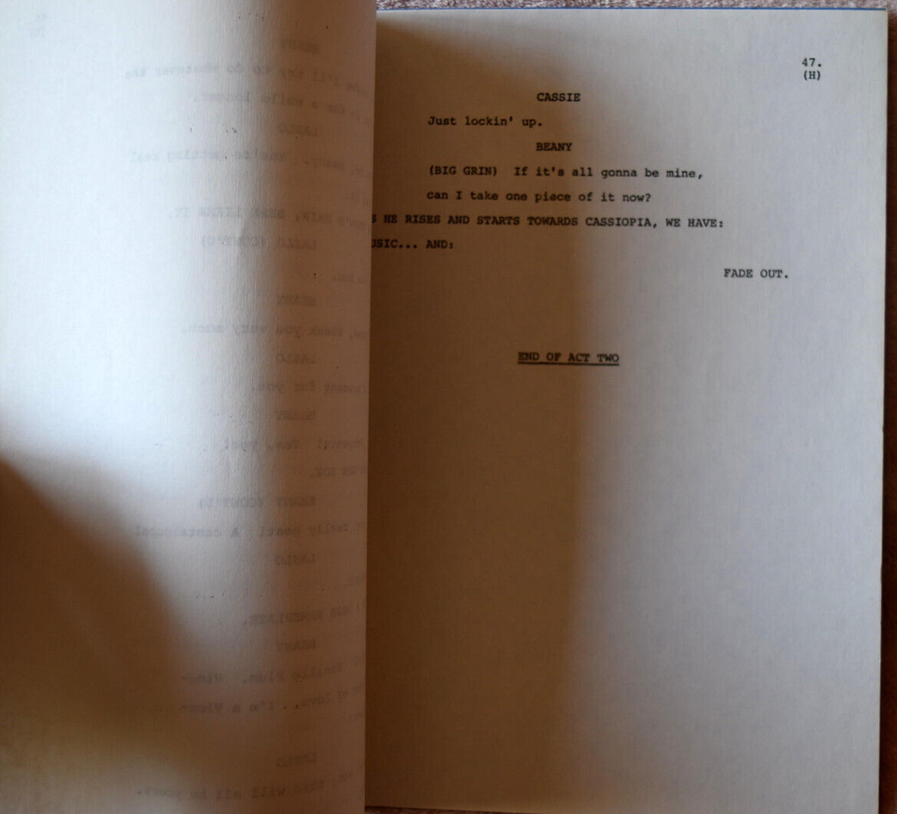 1983 The President of Love " Pilot " Original Second Draft Script