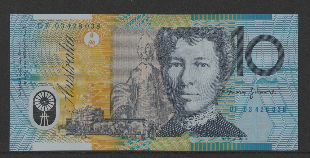 2003 R.320bL MacFarlane / Henry Last Prefix DF03 $10 Polymer Banknote. Unc.