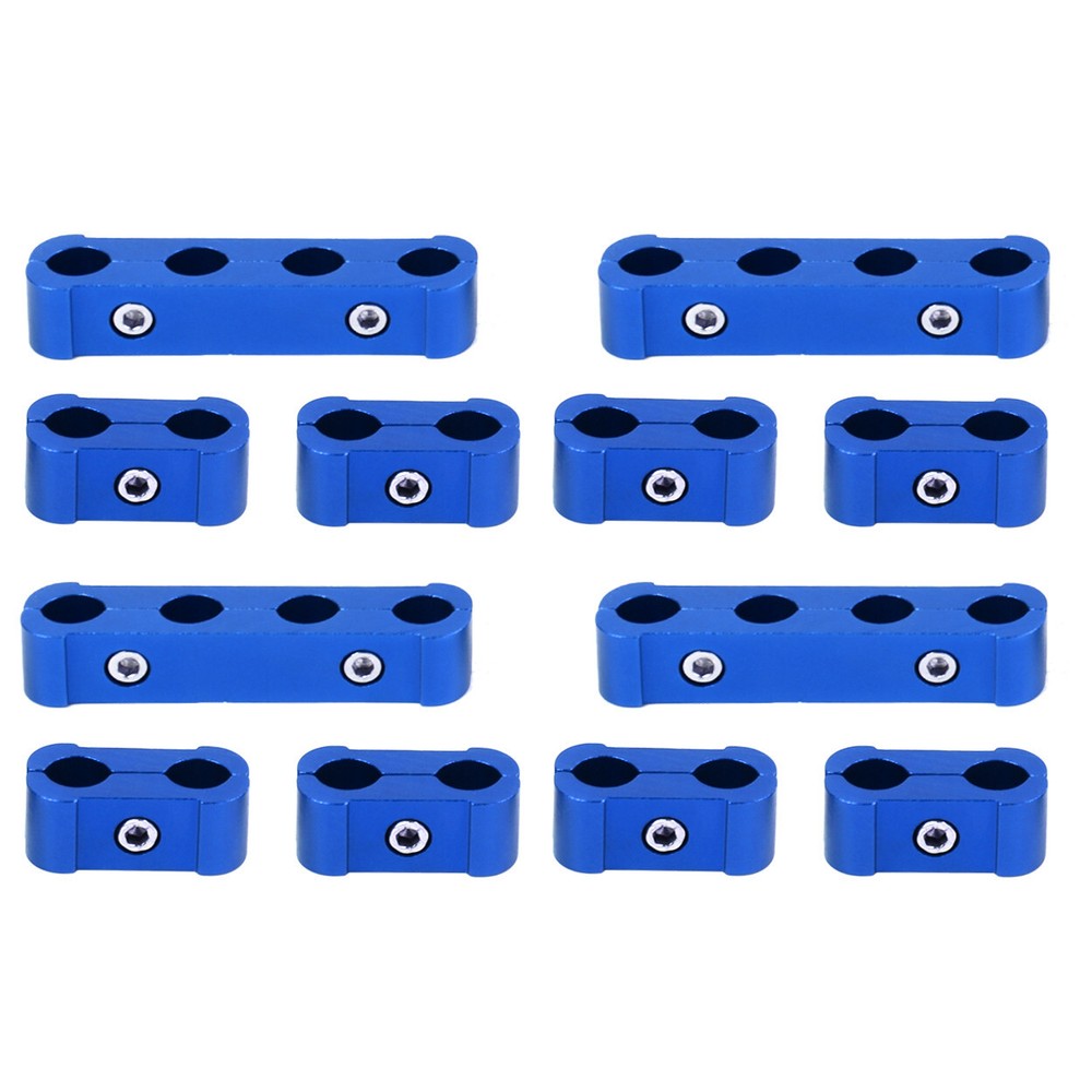 Spark Plug Heat Shield Protector Engine Spark Plug Wire Separator Blue 20Pcs