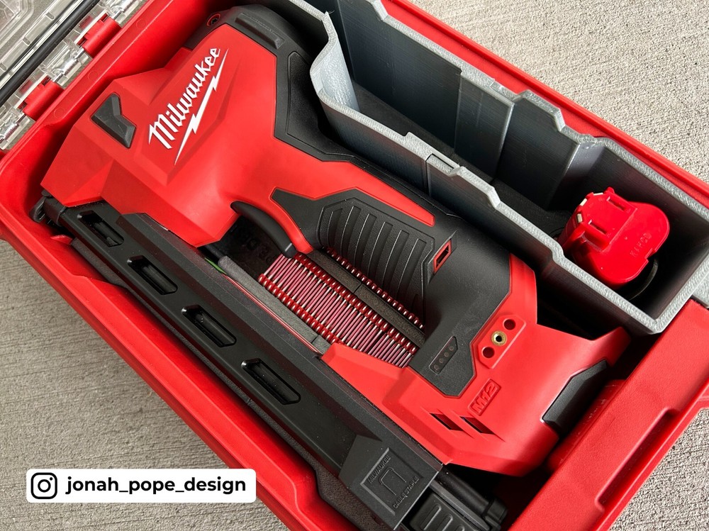 Milwaukee Packout Insert for M12 Cable Stapler | Jonah Pope Design (Insert-only)