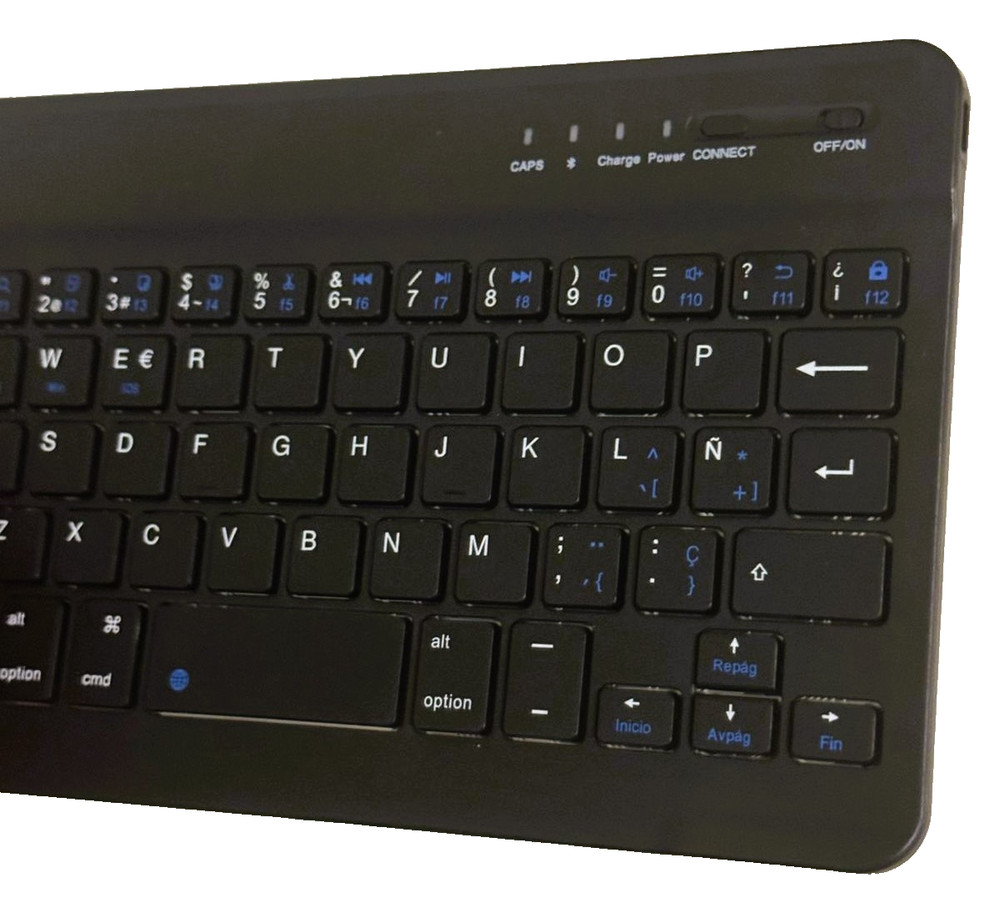 Mini Bluetooth Wireless Keyboard Ultra Slim Rechargeable Portable Compact