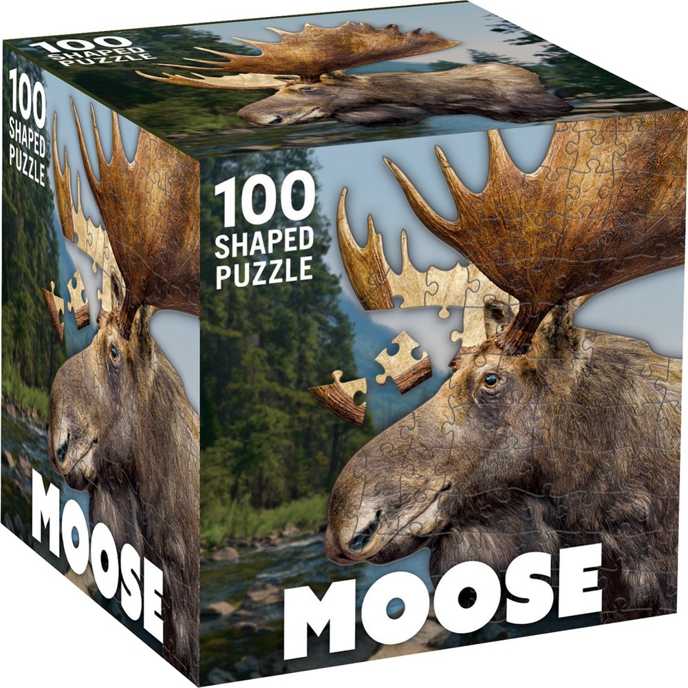 MasterPieces - Moose 100 Piece Shaped Jigsaw Puzzle