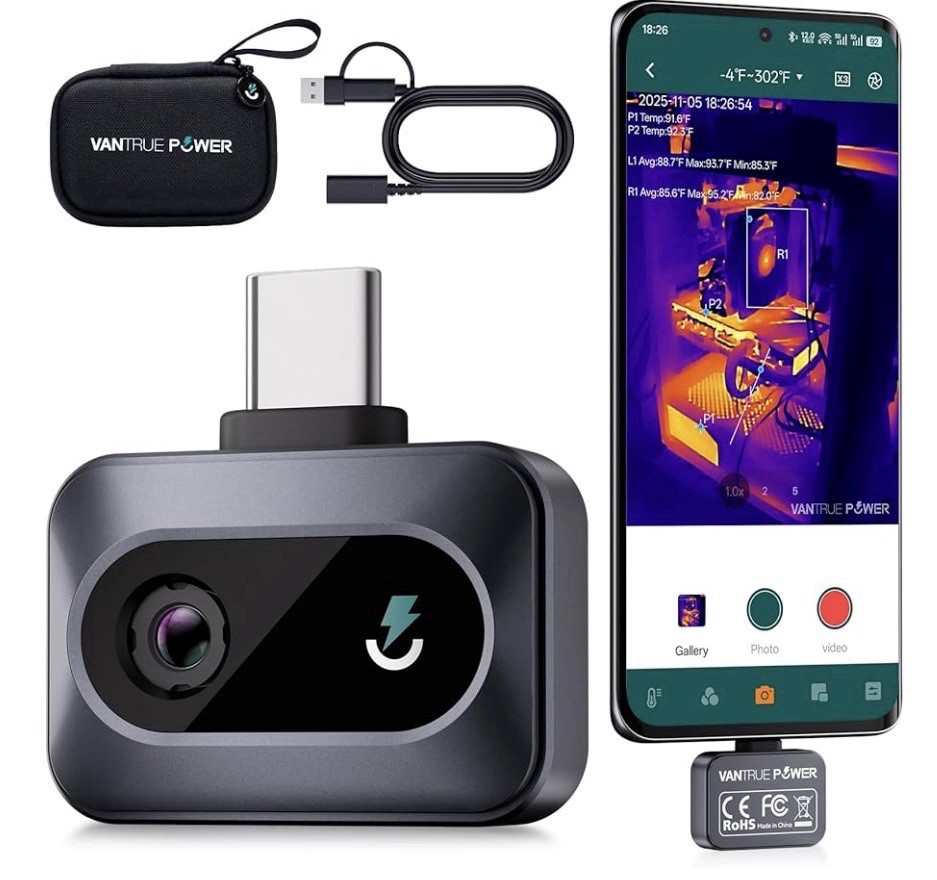 TS1 Thermal Camera for Android,Thermal Imaging Camera, 512x384 Super Resolution