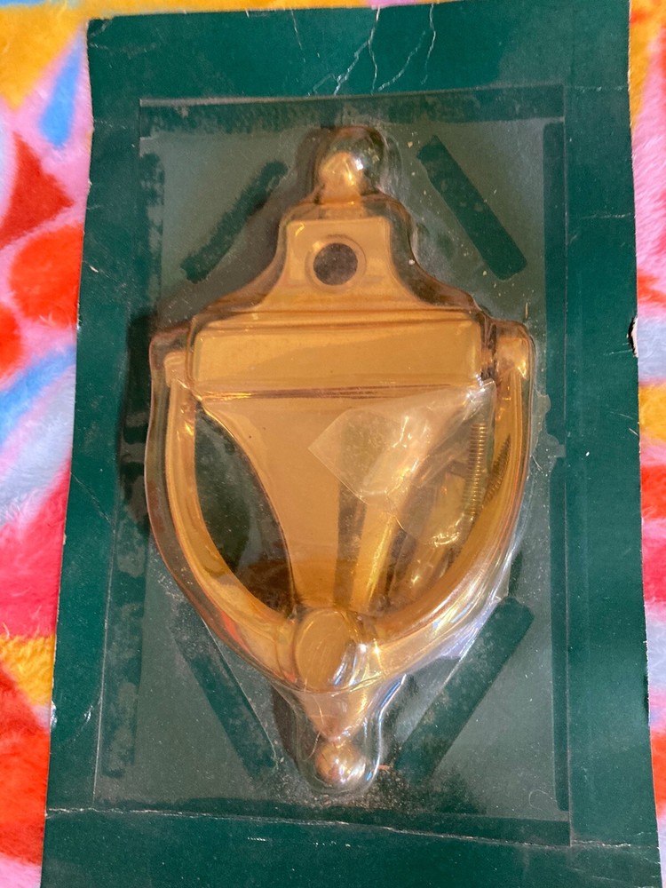 Doorknocker By Brained Solid Brass Hand Polished # 677 CBX See Read