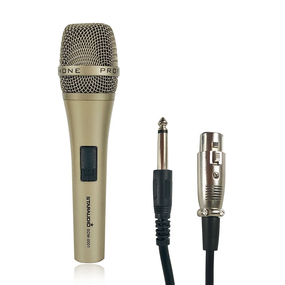 Unidirectional Wired Handheld Microphone Dynamic XLR Cable Mic for Singing Speak