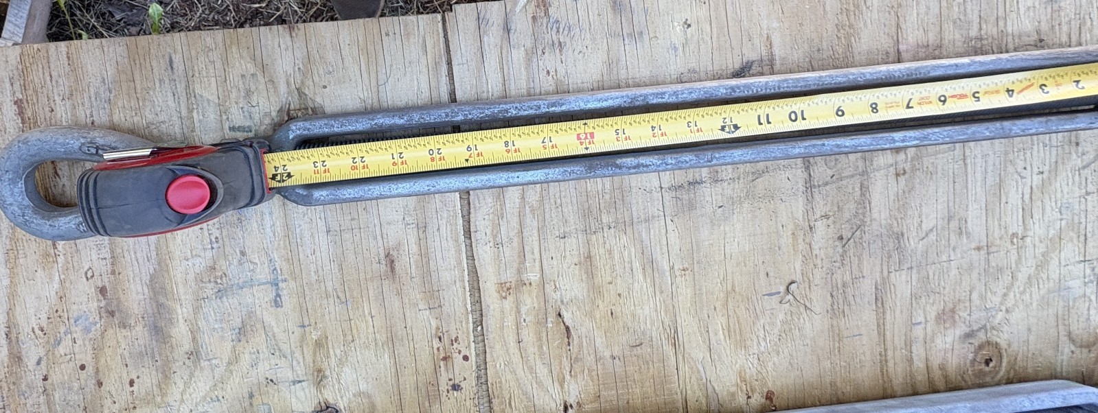 Green Pin Turnbuckle 1” x 24” Turnbuckle, eye-jaw end-fitting, 4.5 Ton load