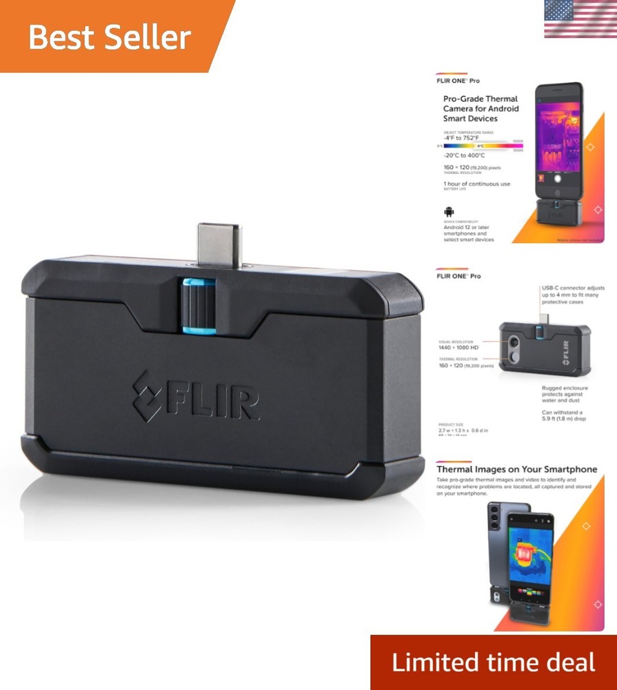 High-Resolution ONE Pro Thermal Camera for Android - USB-C with Vivid IR Tech