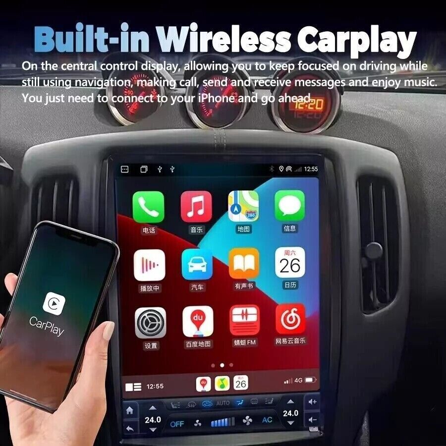 NEW 13.6'' Car Stereo Radio Android Navigation 2+32GB For 2008-2019 Nissan 370Z