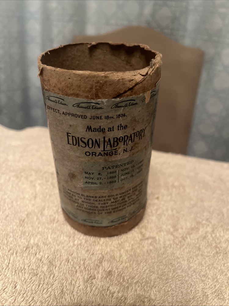 Vintage Edison Blank Phonograph Empty Record Cylinder