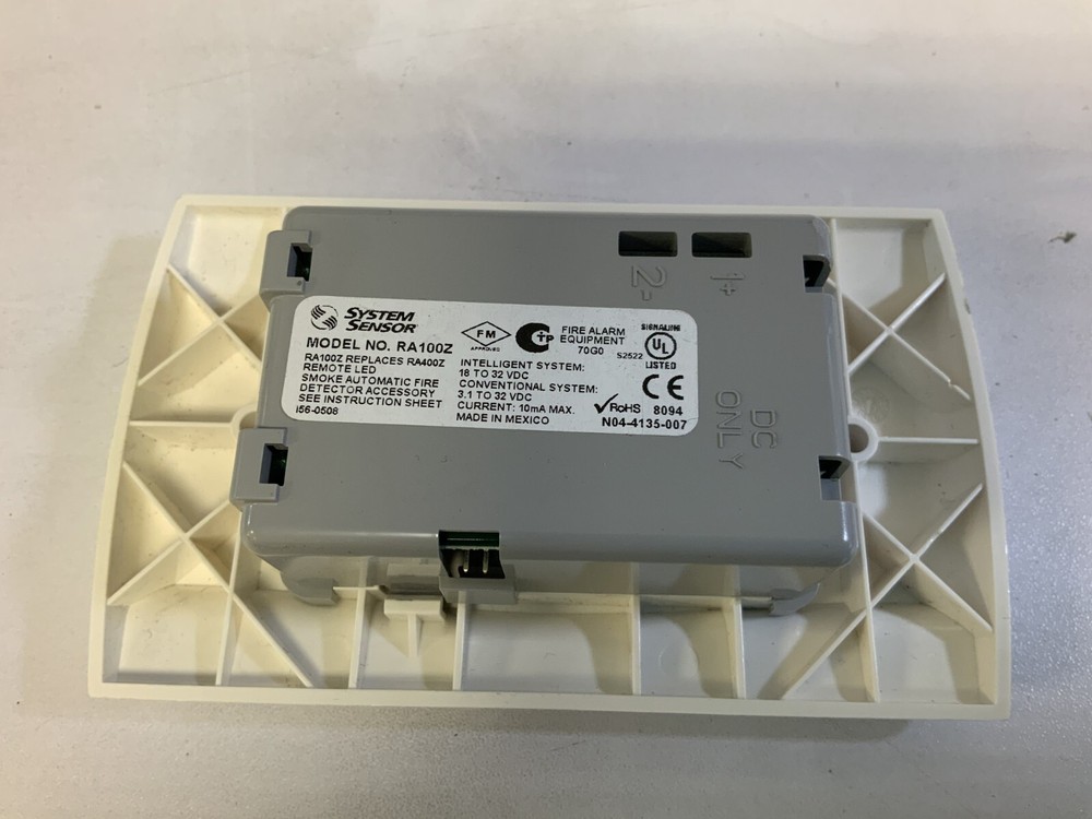 System Sensor RA100Z Smoke Automatic Fire Detector, Signaling Device "R4B"