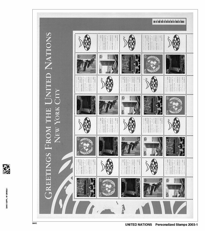 DAVO 182342 UNITED NATIONS Personalized Stamps Hingeless Album 2019-2022