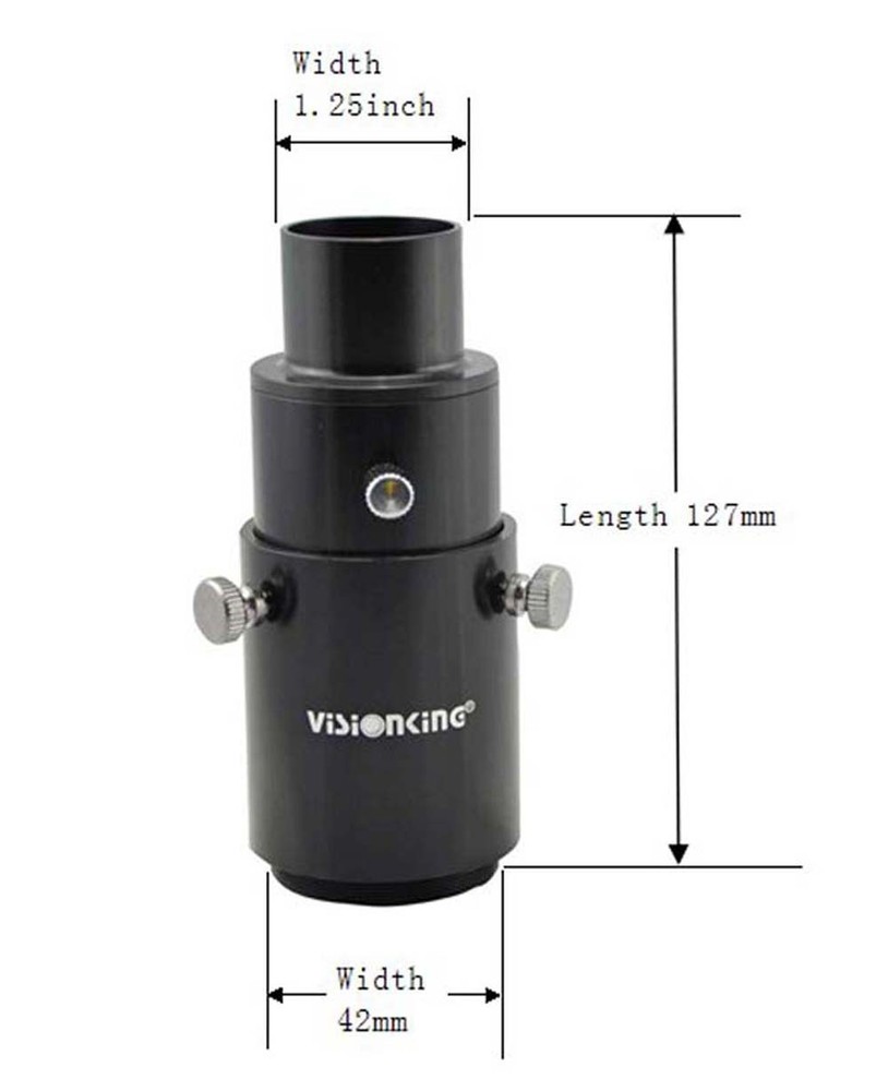 1.25" Variable Projection DSLR Camera Adapter Telescope Eyepiece Accessory New