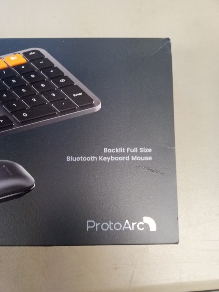 ProtoArc KM100-A Backlit Bluetooth Keyboard and Mouse Combo for Mac