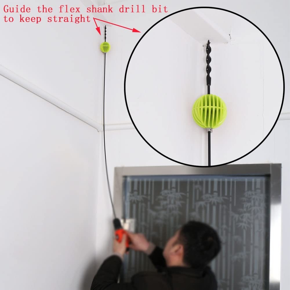Flex Shank Installer Drill Bit Guide Tools/Cable Bumper Balls for 3/16"...