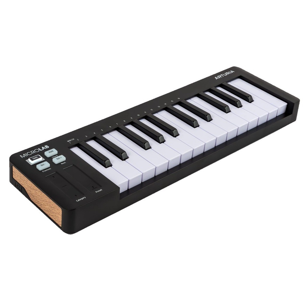 Arturia MicroLab MK3 Black Ultra-Compact MIDI Keyboard Controller