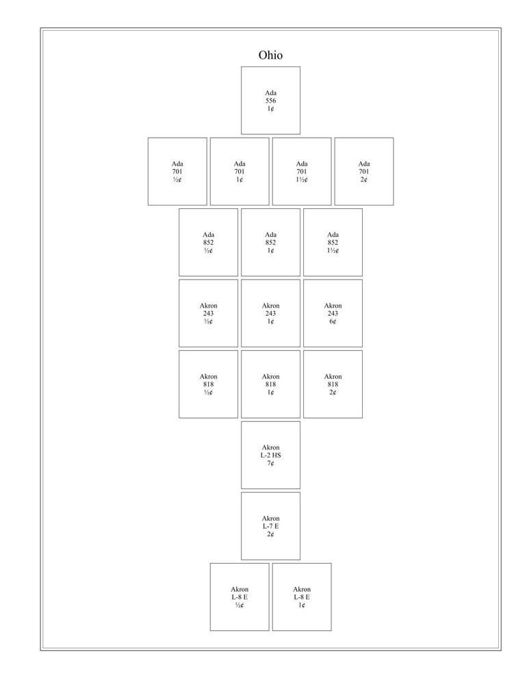 Ohio Precancel Washington Bicentennial 87 Pages in Sheet Protectors