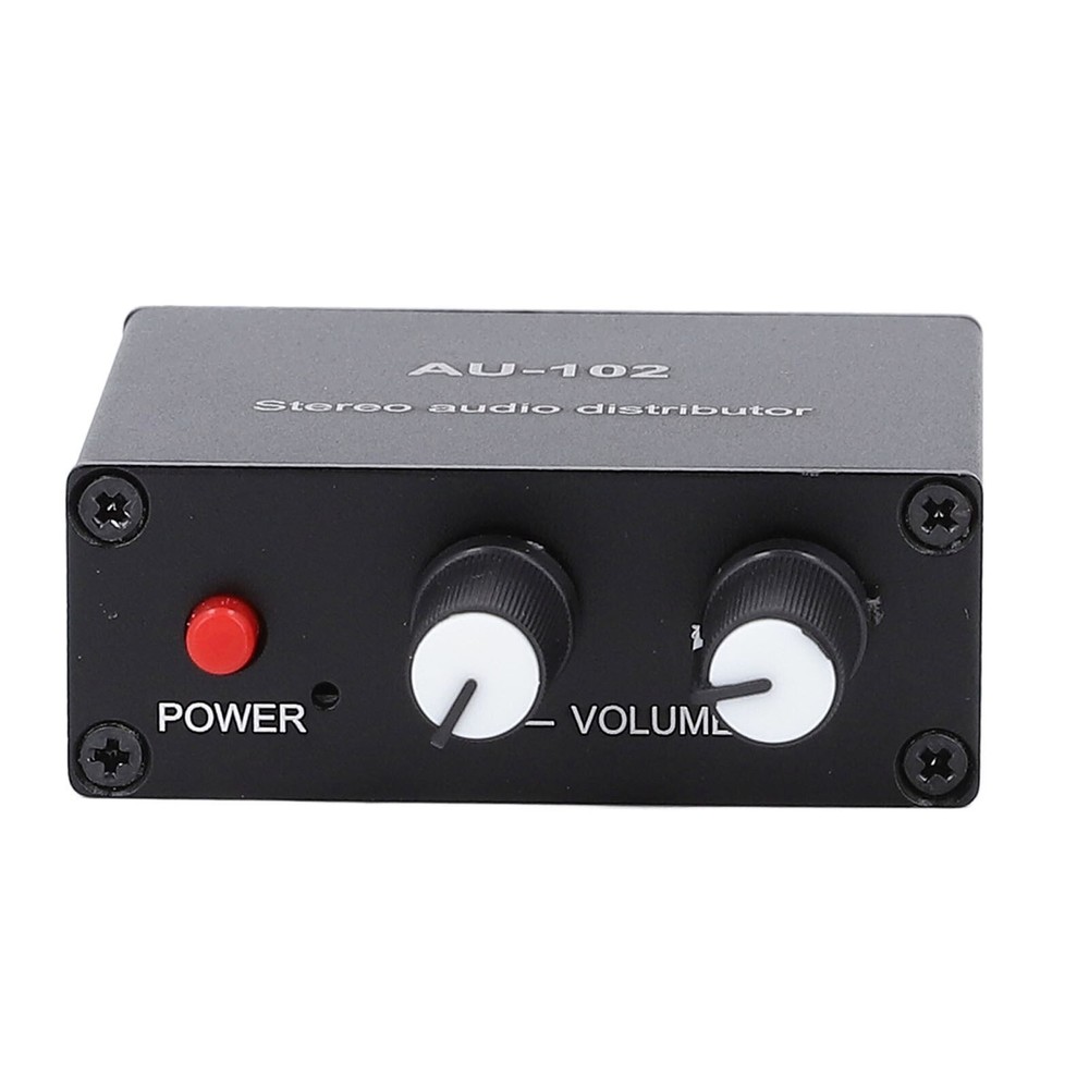 Active Sound Distributor 2 Way 1 in 2 Out Mini Small Amp 3.5mm Interface