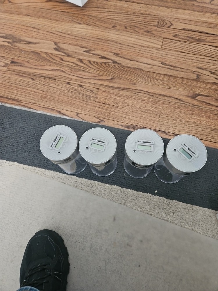 Four Digital Coin Counters