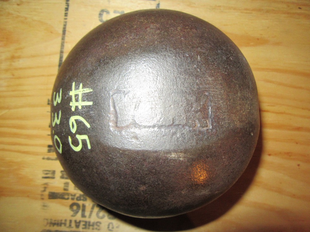 YORK Globe Half 65 Pound Glob Grip YORK Side