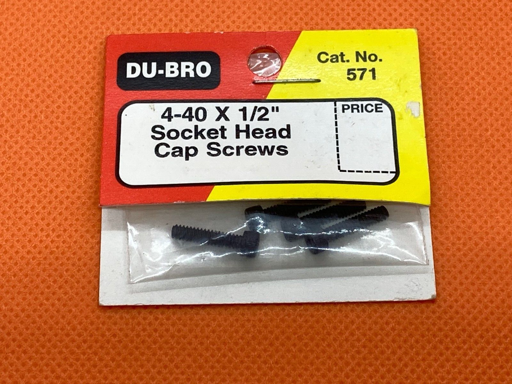 NEW Dubro 571 Socket Cap Screws 4-40x1/2 (4)