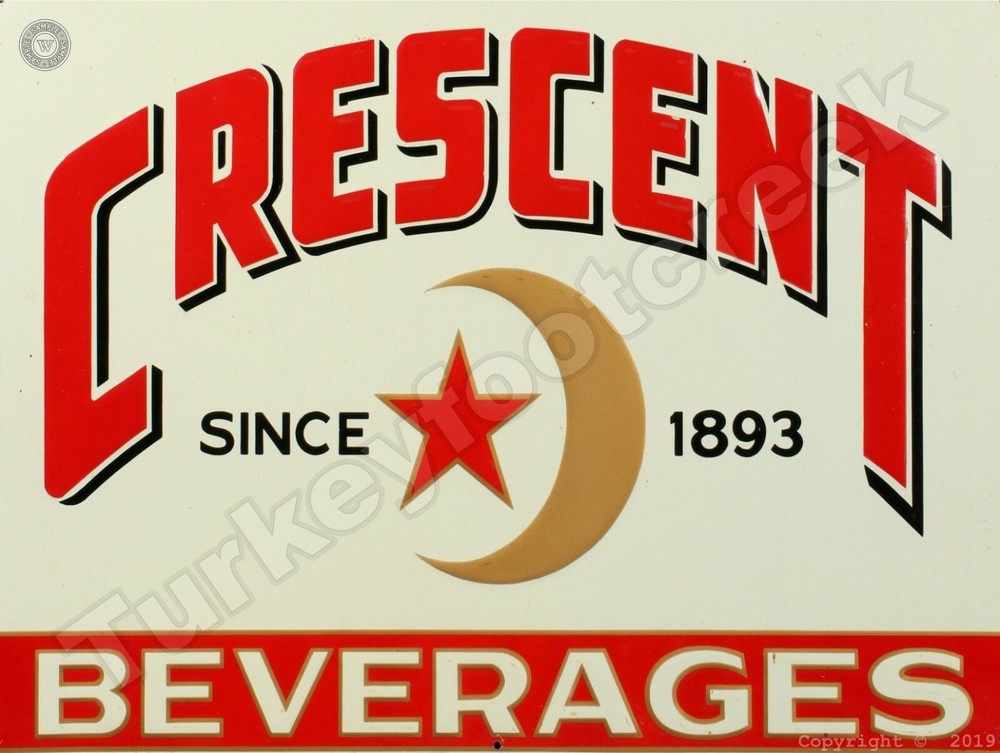 Crescent Beverages 9" x 12" Metal Sign