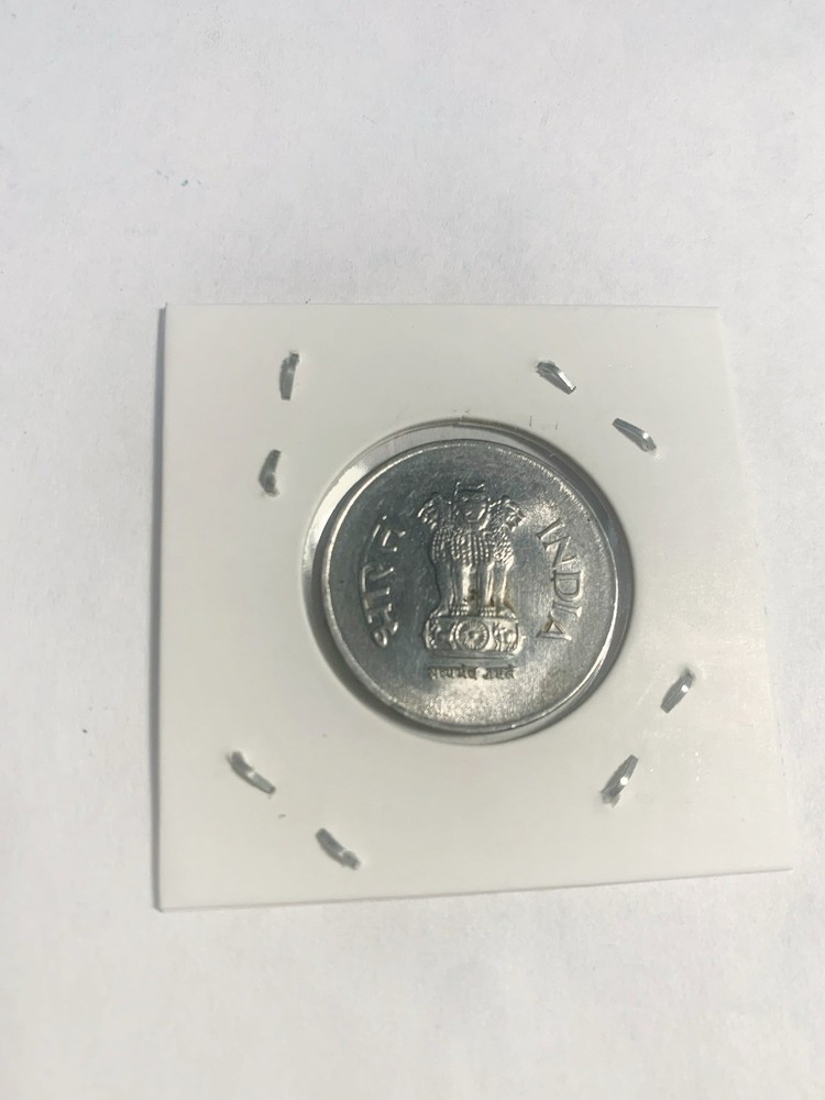 1996 India One Rupee Wheat Coin Nice