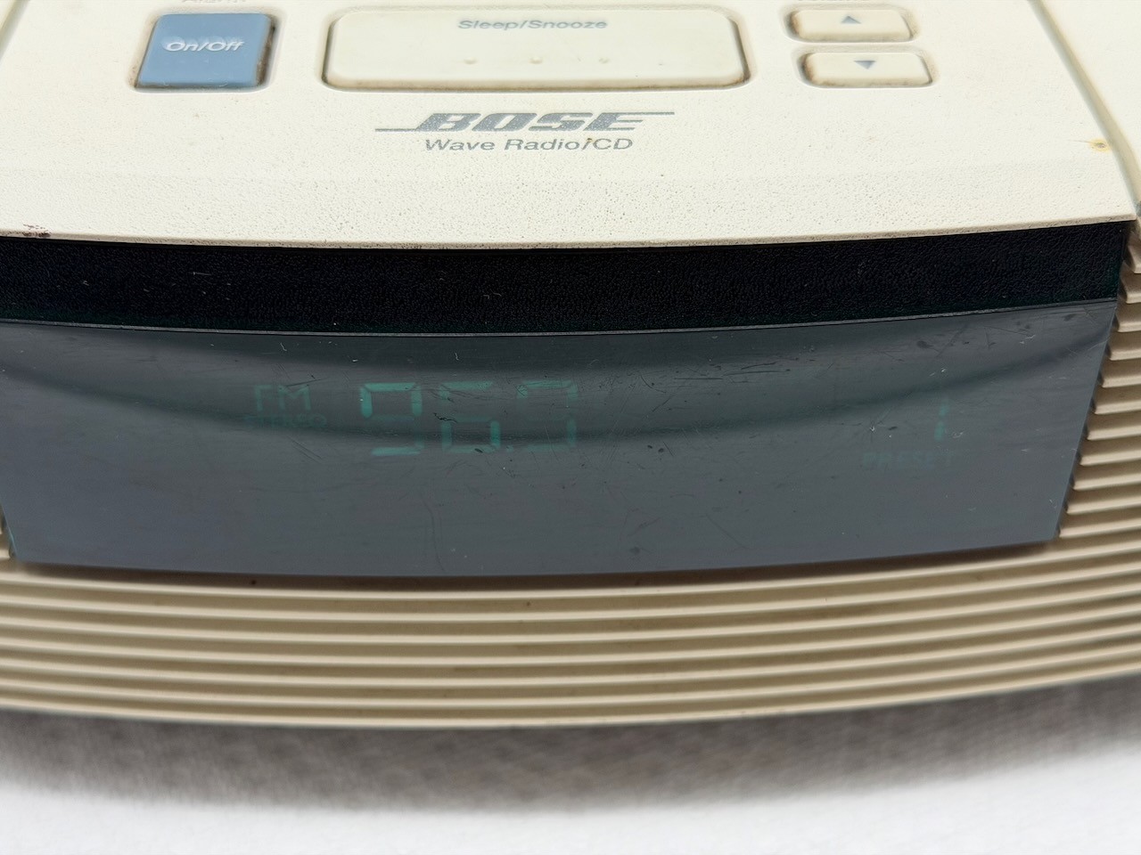 Bose Wave Radio AWRC-1P Ivory Stereo No Remote, CD Player No Work- Sounds Great!