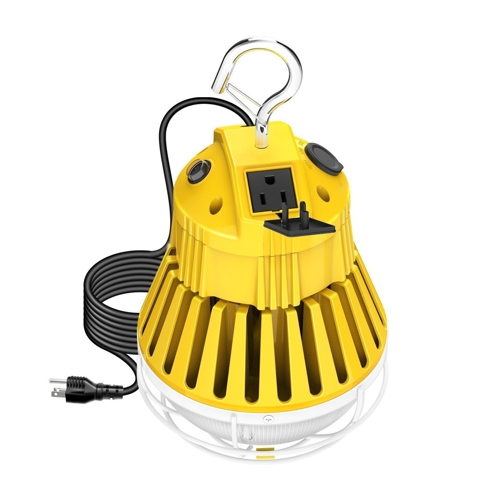 100W LED Temporary Work Light 13000LM Linkable Construction Project Hanging Lamp