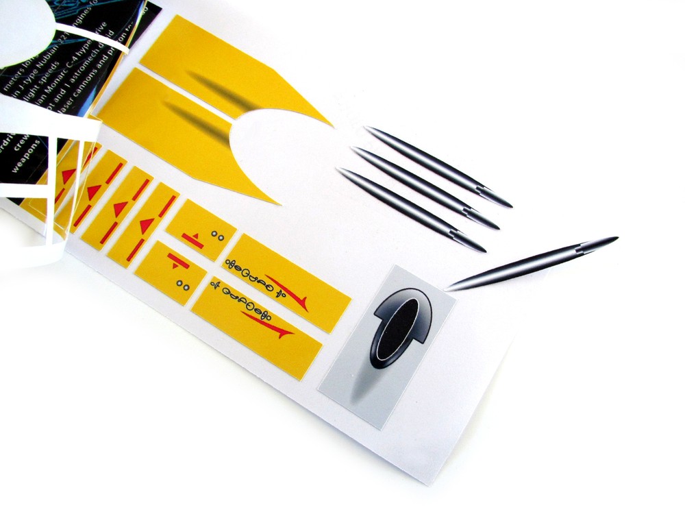 CUSTOM REPLACEMENT STICKERS for Set 10026 NABOO STARFIGHTER, MODELS, DISPLAYS