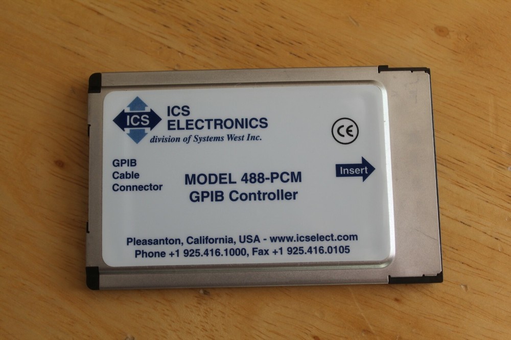 ICS Electronics GPIB Cable Connector 488-PCM GPIB Controller REV X0