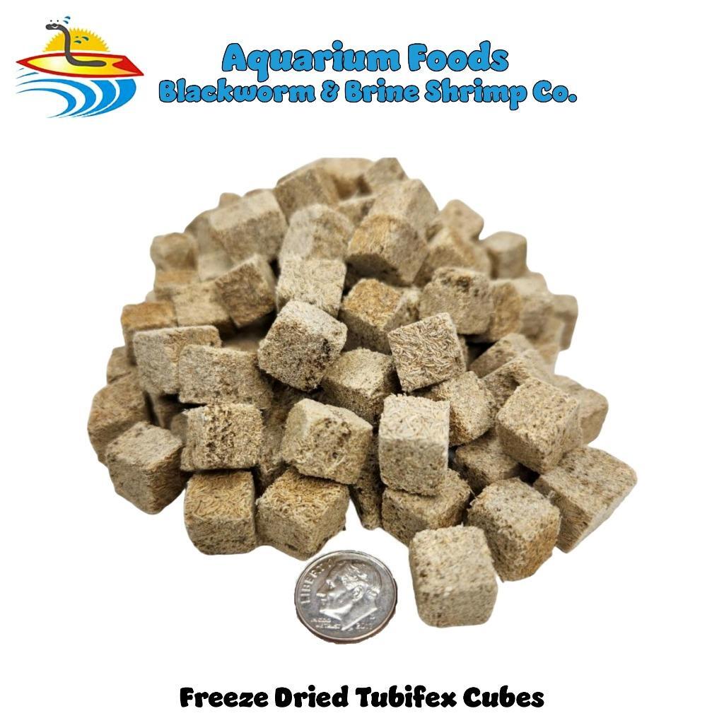 TUBIFEX WORMS FREEZE DRIED CUBES - BEST AVAILABLE!  FREE SHIPPING!