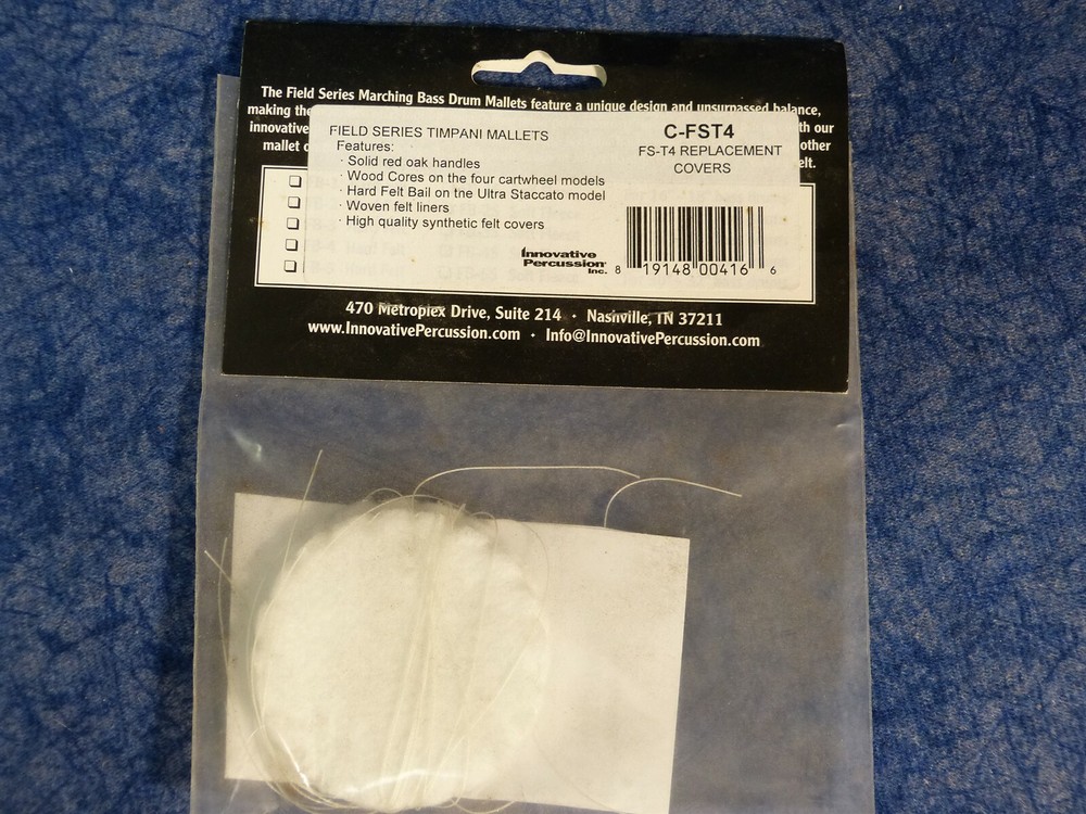 Innovative Percussion C-FST4 FS-T4 DRUM MALLET REPLACEMENT COVERS