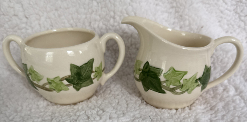 Franciscan Ivy Creamer and Sugar
