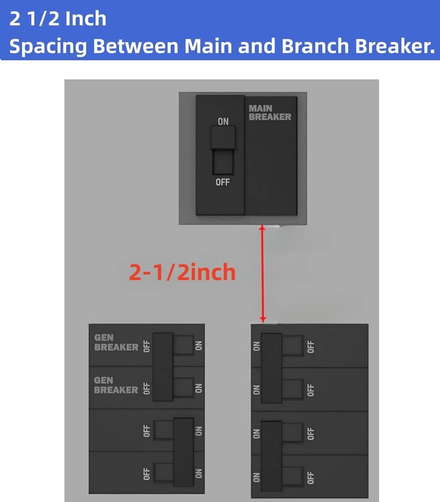 Generator Interlock Kit Compatible with GE General Electeric Breaker Panels...