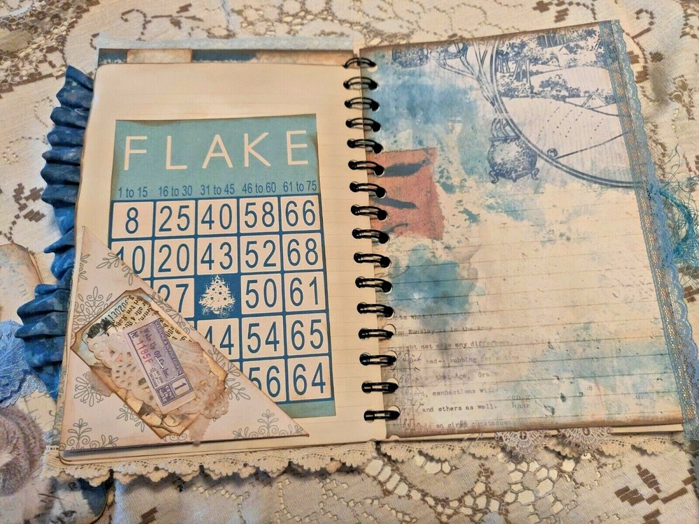 Winter's Tale Cinch Book Journal Handmade
