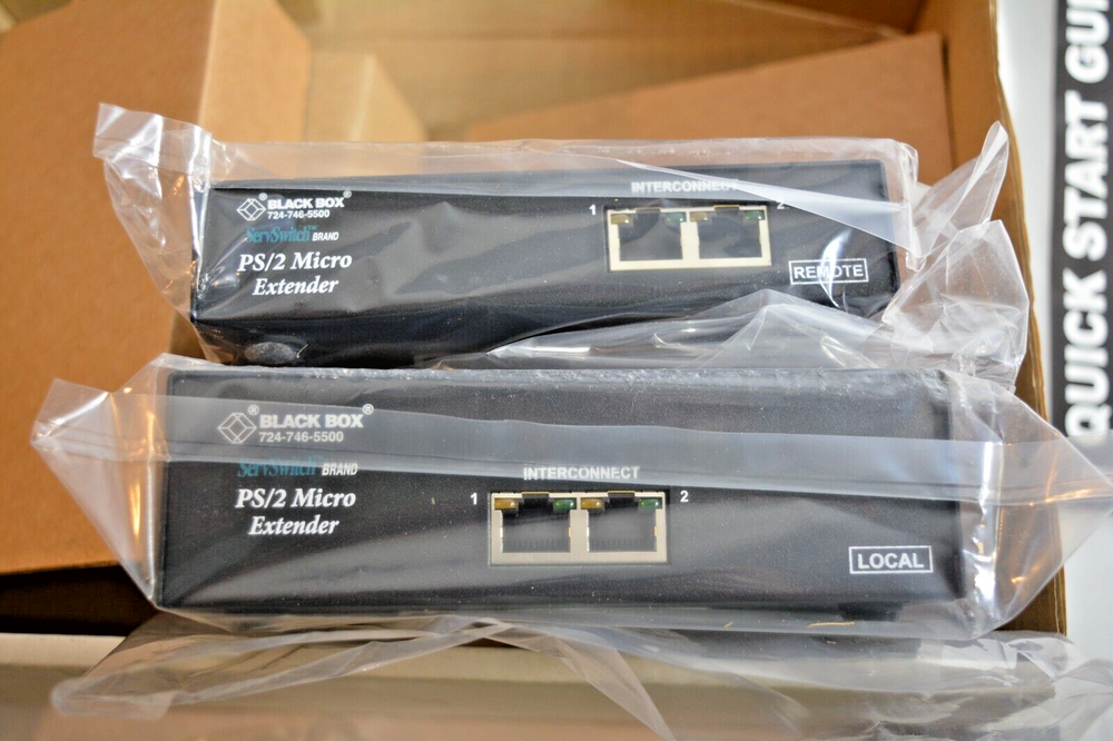 BLACK BOX SERVSWITCH CATX USB MICRO PS/2 EXTENDER ACU3209A LOCAL & REMOTE