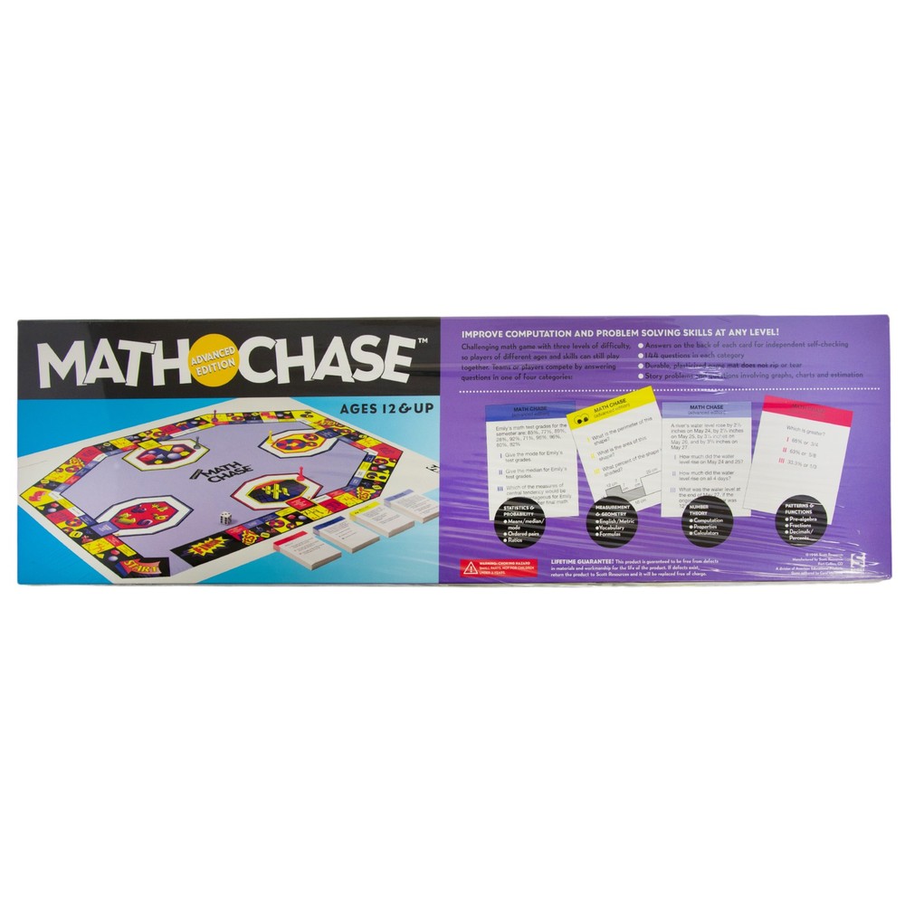 Math Chase Advanced Edition Math Game for Ages 12+