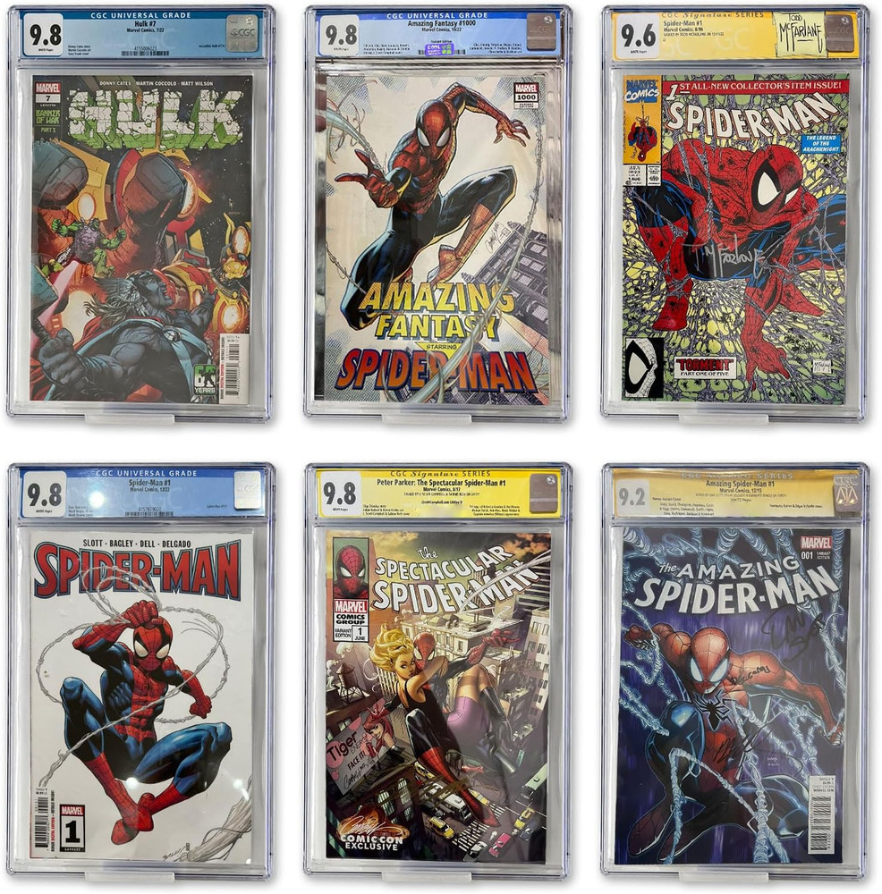 12pcs Clear Floating Comic Book Display Shelves, Comic Book Shelf Stand Wall Mou