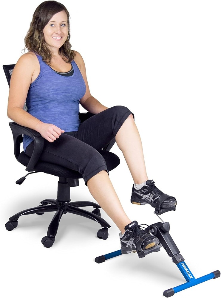 Healthmate Mini Pedal Exerciser Foldable Cycle Adjustable Resistance LCD