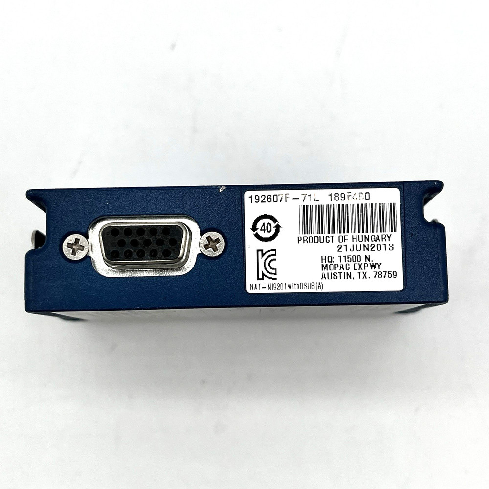 National Instruments 9201 DSUB, 8-Channel, 12 Bit Analog Input